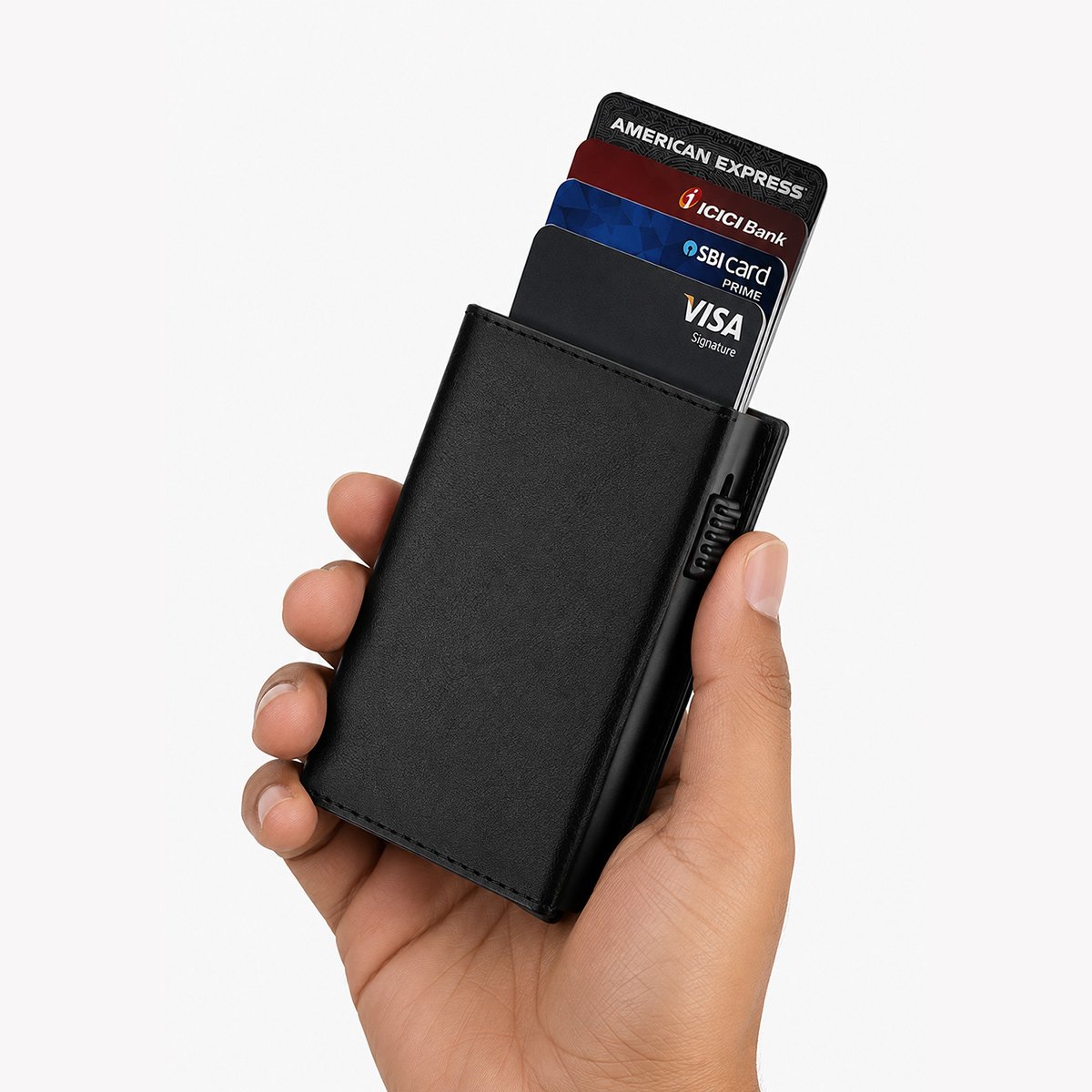 Personalized Leather RFID Card Holder Wallet