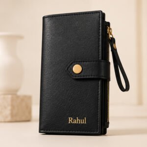 Personalized leather travel organiser
