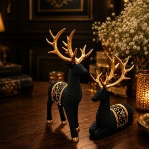 Luxury Deer Showpiece Set