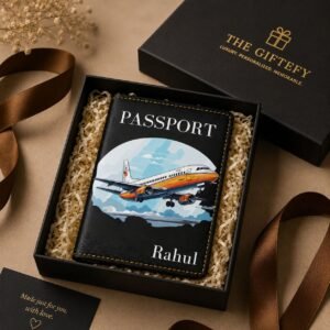 Personalized Leather Passport Cover
