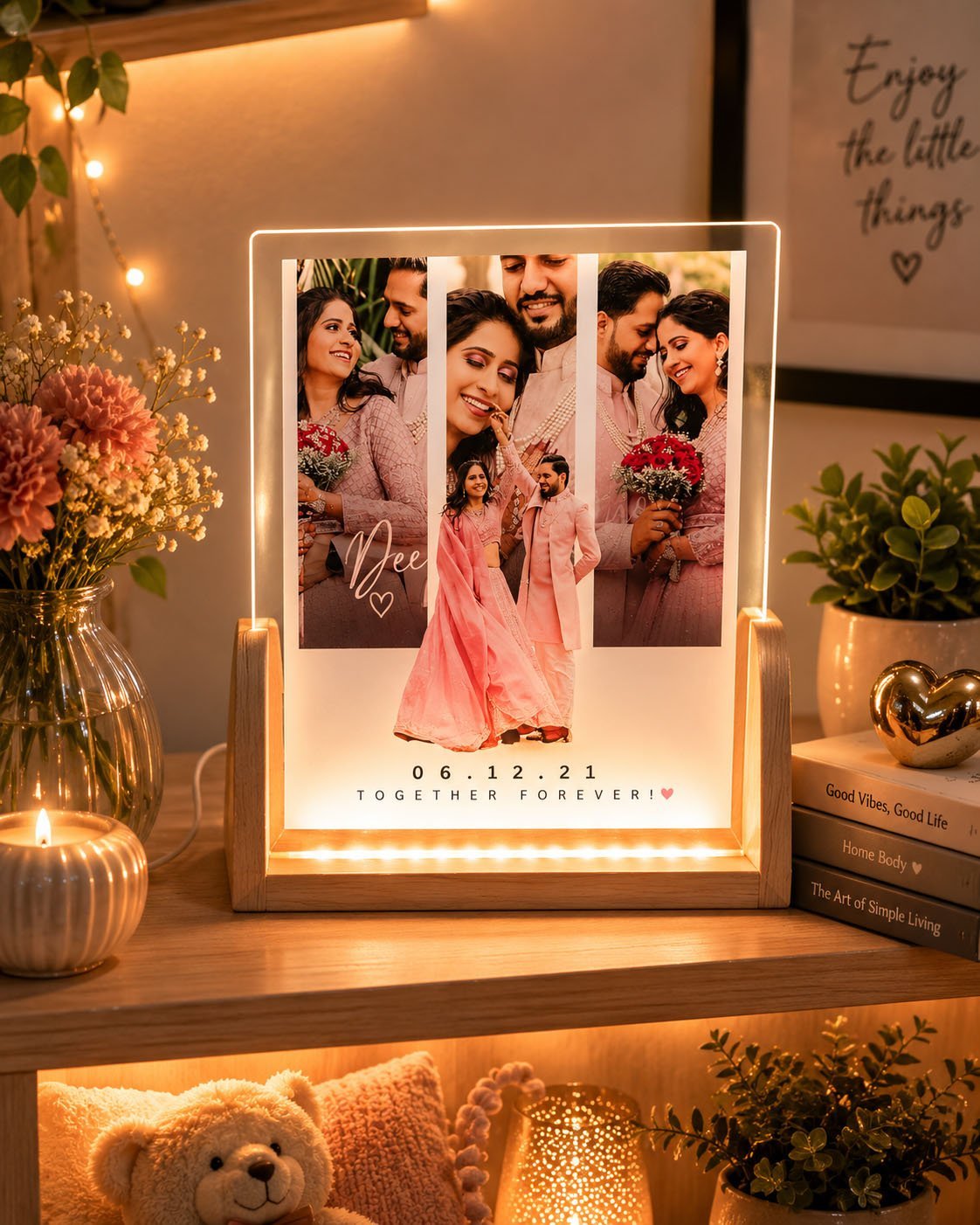 Personalized Anniversary LED Acrylic Photo Frame – A Beautiful Symbol of Your Love