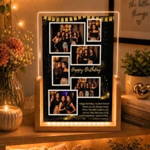 Personalized Birthday LED Acrylic Photo Frame – Celebrate Every Moment Together