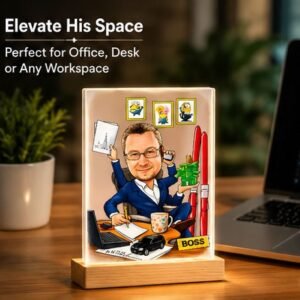 Personalized Caricature Acrylic Photo Frame – A Unique Gift for Every Achievement