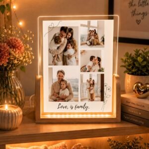 Personalized Family Memories LED Acrylic Photo Frame – A Beautiful Tribute to the Ones You Love