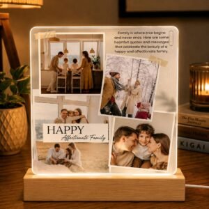 Personalized Family Photo Collage LED Acrylic Frame – A Timeless Tribute to Love & Togetherness