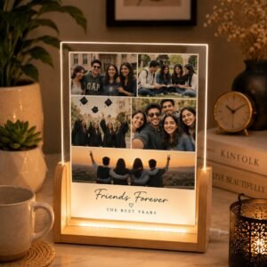 Personalized Friends Forever LED Acrylic Photo Frame – Celebrate the Best Years Together
