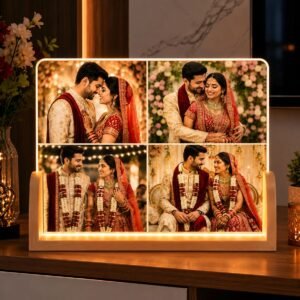 Personalized Wedding Memories LED Acrylic Photo Frame – A Beautiful Journey of Love