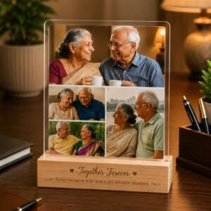 Personalized Together Forever Acrylic Photo Frame – Celebrate a Lifetime of Love