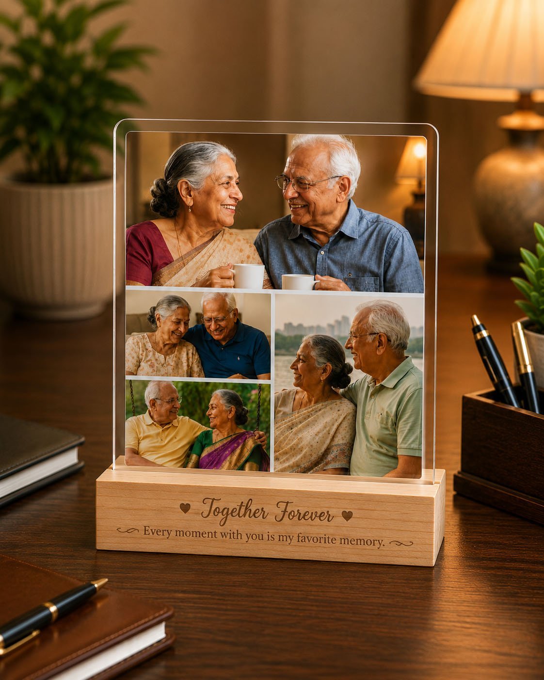 Personalized Together Forever Acrylic Photo Frame – Celebrate a Lifetime of Love