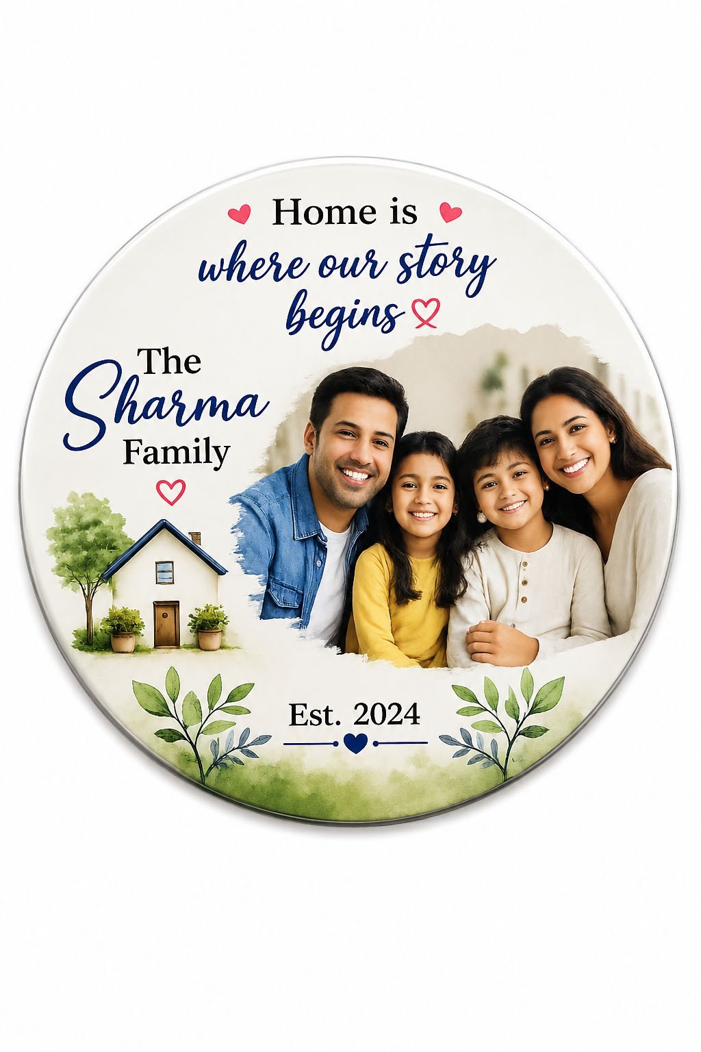 Personalized Family Fridge Magnet