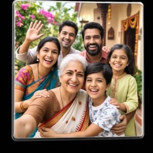 Personalized Family Photo Fridge Magnet – Cherish Every Smile