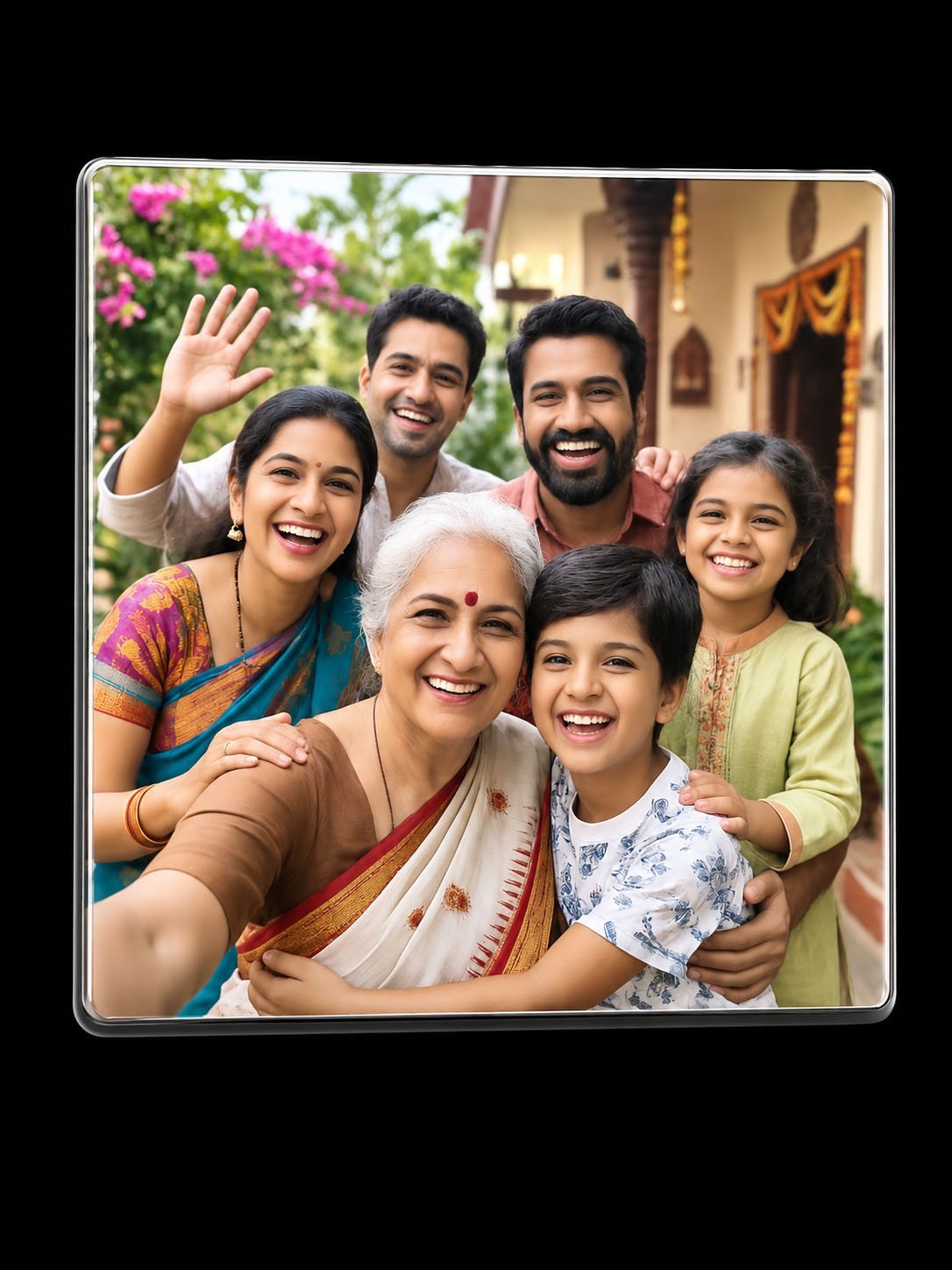 Personalized Family Photo Fridge Magnet – Cherish Every Smile