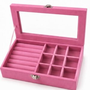 Personalized Pink Jewellery Organizer Box
